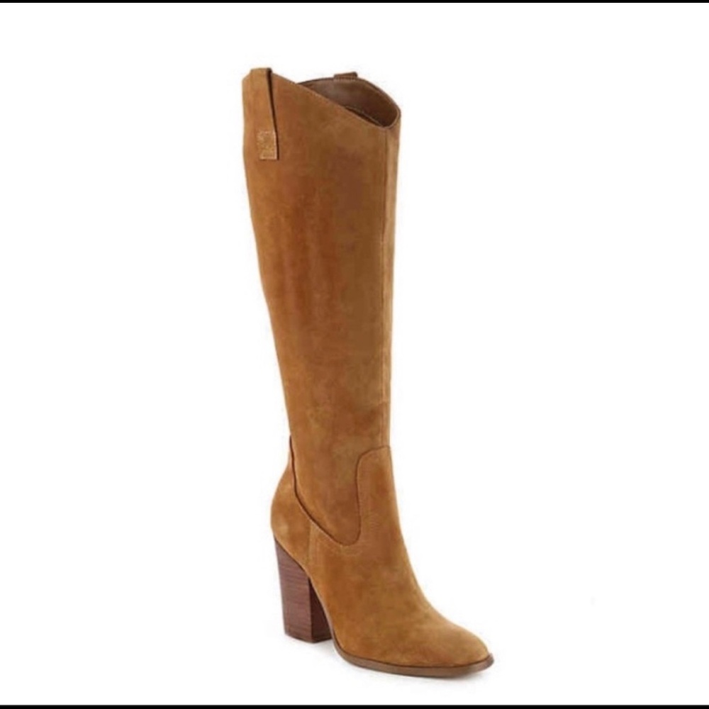Knee High Boots Camel Suede size 7